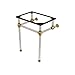 Fauceture VAH242030SB Console Basin Holder with Acrylic Pedestal, Brushed Brass