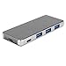 Produktbild fasient1 Tragbare 128-G-SSD-Solid-State-Festplatte, Mobiles Externes USB-3.0-Solid-State-Laufwerk Vom Typ C, mit Dockingstation, PD 100 W Schnellladefunktion, für Win7/8/10/OS X/Android/Linux