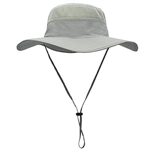 Duakrs Unisex Wide Brim Sun Hat,Outdoor UPF 50+ Waterproof Boonie Hat Summer UV Protection Sun Caps