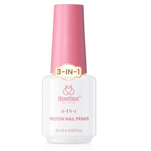 Image of Beetles Protein Nail Dehydrator and Primer, 3-in-1 HEMA-Free Primer Keratin-Infused, Nail Remove Excess, Enhance Adhesion for Acrylic & Gel Nails Supports Growth