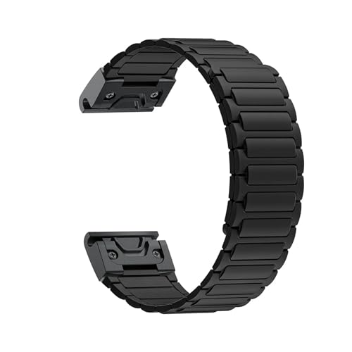 [�����ȓX] 26mm �V���R���X�g���b�v �ɓK��Garmin Band Fenix 8 7X 7 Pro Fenix 6X 5X 5Plus Tactix 7 Enduro 3 2 Loop Descent Mk1 �u���X���b�g(Black2)