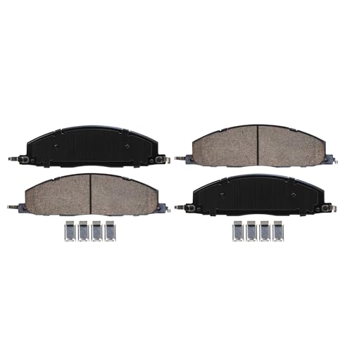 Image of Detroit Axle - Rear Brake Kit for 2009-2010 Dodge Ram 2500 3500 | 2011-2018 Ram 2500 3500, Disc Brake Rotors Ceramic Brake Pads with Hardware Replacement 14.09 inch inch Rotor