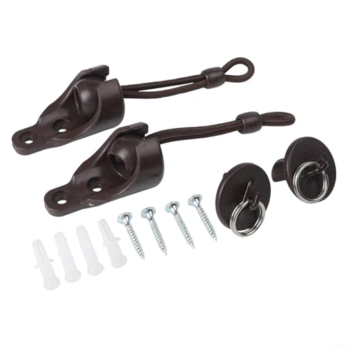 Oniissy Kit elástico resistente al viento para persianas enrollables, juego de fijación de correa de tensión para persianas al aire libre, compatible con sistemas de persianas enrollables, paquete de