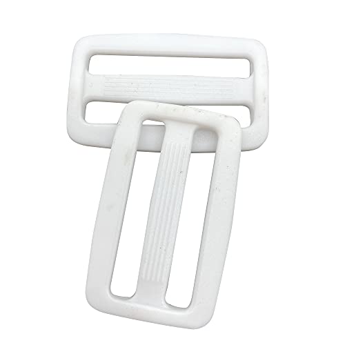 Bianco 2 Multi-Size Cinghie Fettuccia Scorrevole