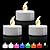 KOABY 12/24/50/100/200/400 Pack Battery Operated Tea Lights Candles, Flickering Flameless LED Lights, Last 200H+, for Decoration(12 Pack, Warm White)