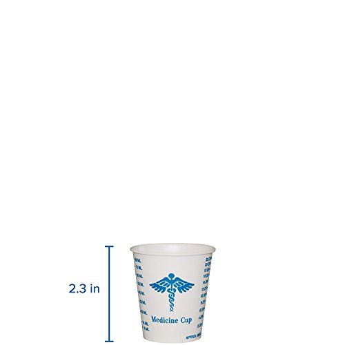 Image of Solo R3-43107 3 oz Graduated Medicine Waxed Paper Cold Cup (Case of 5000)