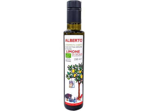 アルベルト 有機JAS認定 イタリアシチリア産 アルベルトさんのエキスとヴァージンオリーブオイル&レモン(250ml) 1本