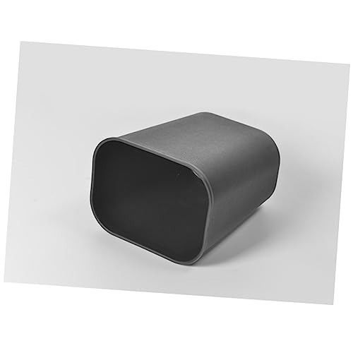 Caneca de basura pequeña negra rectangular de plástico miniatura 3
