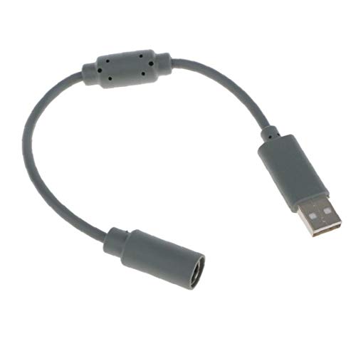 Preisvergleich Produktbild OMMO LEBEINDR USB Abbrechbar Adapterkabel-anschlusskabel Game Controller Xbox 360 Wired Controller (Gray) USB-Adapter Abbrechbar