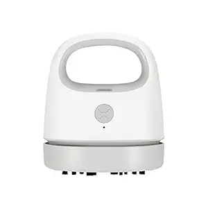 Tabletop Vacuum Cleaner with Cleaning Brush Vacuum Nozzle, Mini Vacuum Cleaner USB Charging, No Dead Angle Cleaning, Best for Cleaning Dust,Crumbs,Keyboard, Eraser Residue (Gray)