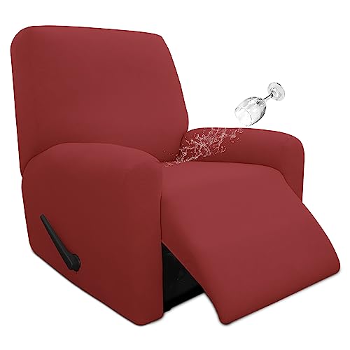 Image of Easy-Going 4 Pieces Waterproof Recliner Chair Slipcover Washable