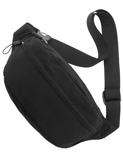 HAUMAUH Marsupio Antiscippo Running Uomo Donna-da Viaggio Corsa Tracolla Borsa Lavoro Impermeabile Sportivo - Viaggi Eventi Musicali Sport all'Aperto Proprietari di Cani