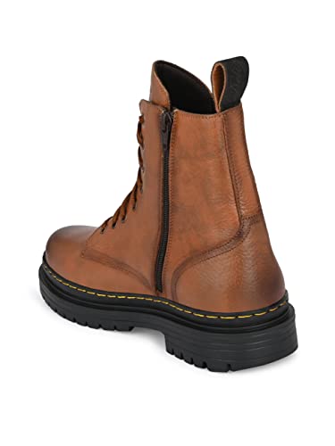 Image of Delize Men's Brown Grey Derby Boots