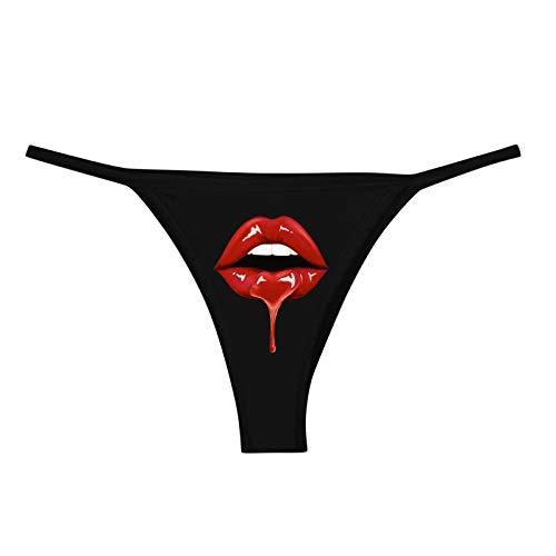 Hosamtel-Top Panties for Women Funny Printing Sexy Lingerie G-Strings Thongs Panty Ladies Out Underwear Bikini Briefs