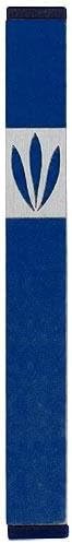 Baltinester Agayof Traditional Leaf Shin Mezuzah 1.5 x 12cm - Silver