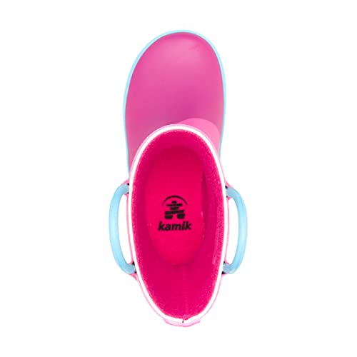 Kamik Youth Unicorn Rain Boots, Magenta, 3 Little Kid2