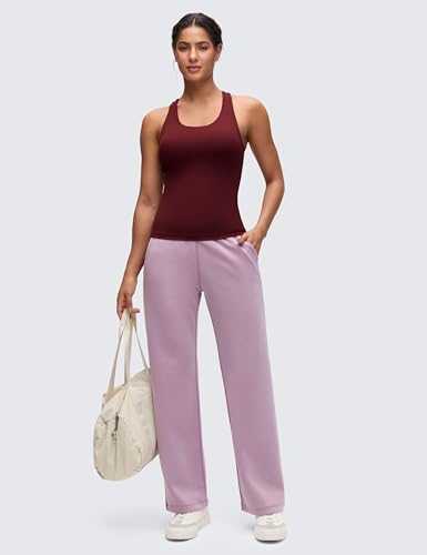 Image of CRZ YOGA Butterluxe Racerback Tank Tops | Light Support, Built in Bra, Removable Pads, Yoga, Extremely Soft, Scoop Neck, for Women