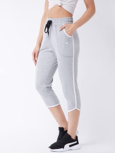 Image of Modeve Women Striped Cotton Blend Capri
