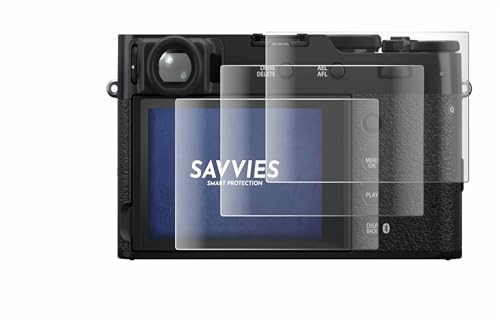 savvies 4x Full-Screen Protection Film compatible with Fujifilm X100VI Full Cover Screen Protector 3D Curved [Edge to Edge, Scratch Proof]