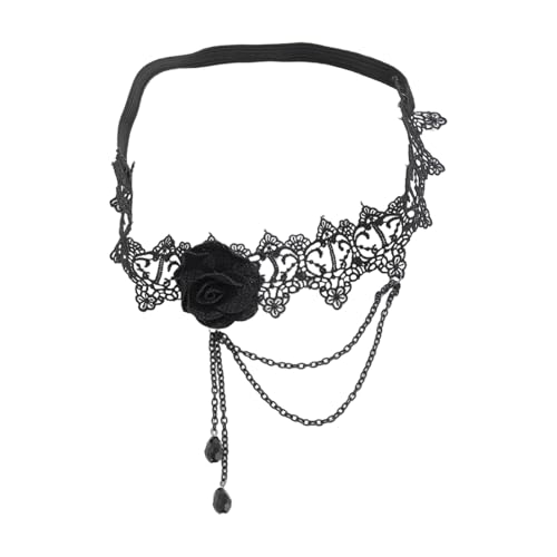 HUJIUTUO Elegant Rose Flower Lace Leg Chain Adjustable Elastic Thigh Garter Belt for Women's Fashion Leg Harness Accessories