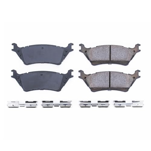 Image of PowerStop Rear Brake Pads for Ford F-150 2012-20 - Z17 Ceramic Brake Pads with Installation Hardware, 17-1602