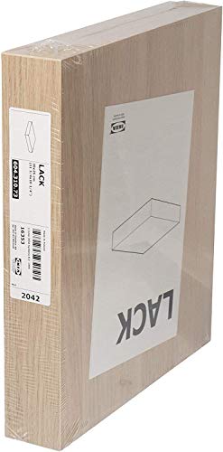 Ikea Lack Floating Wall Shelf, White-Stained Oak Effect, 30X26 Centimetres, 604.310.73 #TOP4