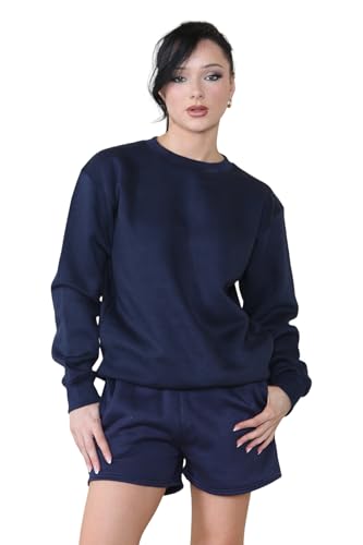 Super Nova Sweatshirts for Women UK | Women's Classic Sweatshirt | Multiple Colors & Sizes | Women's Sweatshirt (UK, Alpha, L, Regular, Regular, 1, Navy)