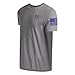 Under Armour Boys' Freedom Flag Short Sleeve T Shirt, (035) Steel Light Heather / / Royal, Medium