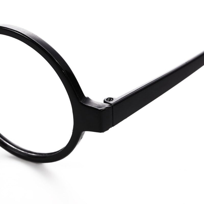 PartyToko The Retro Decorative Round Frame Unisex Glasses(Black) 1pcs 1