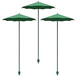 Ombrello per piante da esterno, 3 pezzi, per piantine, protezione raggi UV, ombretto per piante, per giardinieri, piantine, giovani arbusti, coltivatori, giardinieri, terrazze, aiuole