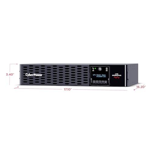 Image of CyberPower PR1000RT2UCN Smart App Sinewave UPS Battery Backup and Surge Protector, 1000VA /1000W, 8 Outlets, 2U Rack /Tower, AVR, Pre-Installed RMCARD205, Built-in cloud monitoring, UL Certified