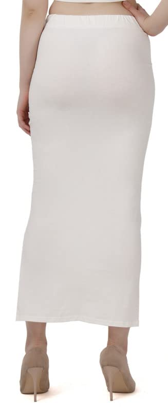 Image of Lycra Blend Cotton Saree Shapewear Petticoat for Women and Girls, Skirts Shapewear Dress for Saree