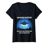 Photo Gallery donna rapimento alieno fantascienza extraterrestre uap ufo maglietta con collo a v Photo Gallery donna rapimento alieno fantascienza extraterrestre uap ufo maglietta con collo a v