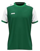 JAKO Unisex Kinder Trikot Dynamic, Kurzarm, dunkelgrün/weiß/grün, 140