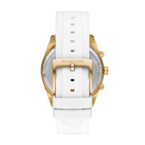 Michael Kors Hadyn Chronograph White Silicone Women's Watch (Model: MK7484) by Michael Kors - Image 3