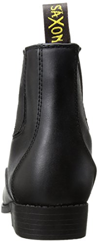 Saxon Girls Equileather Zip Front Boots, Black, Child Size 3