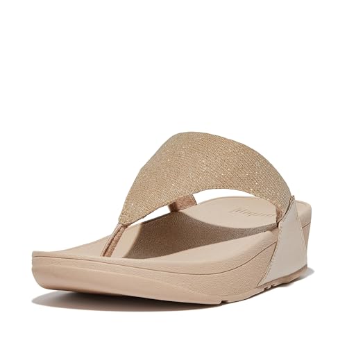 Image of FitFlop Women's LULU Suede Toe-Post Sandals | Lightweight Summer Walking Sandals with Cushioned Comfort, Arch Support & Grip