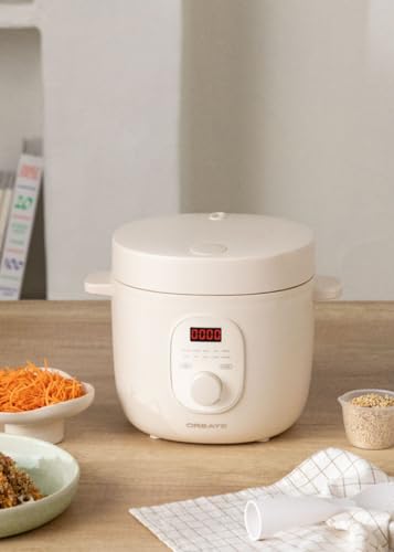 CREATE/RICE COOKER STUDIO/Arrocera eléctrica multifunción 2L blanco roto/Programable hasta 24h. prepara tartas. guisos o sopas. función de mantener el calor. 400W - imagen 4
