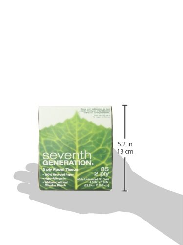 Seventh Generation, Facial Tissue Cube 2-Ply 85 Count Roll #TOP6