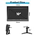 Hikity 10 Inch LCD CCTV Mini Security Monitor, Portable Small Security Camera Monitor with Remote Control, 2 Split Video, 12-24V for Truck Bus Van School Bus