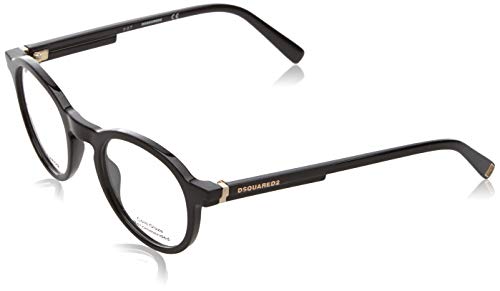 DSquared Dq5249 Lunettes de Soleil, Noir (Nero LUCIDO), 47 Mixte Adulte