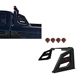Black Horse ARMOUR Roll Bar Incl.pair of 7.0'Dia.LED Lights,Black Compatible with 01-24 Silverado 2500/3500|00-24 Ford F-150|00-24 Ram 2500/3500|01-24 GMC Sierra 1500/2500|19-24 Ram 1500|07-24 Tundra