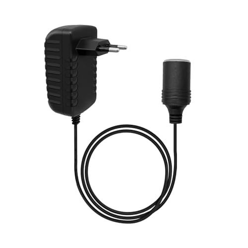 SEMINISMAR Convertisseur De Tension 12V 2A, Adaptateur Prise Allume Cigare, Prise Pour Briquet Mâle, 1 Pièce