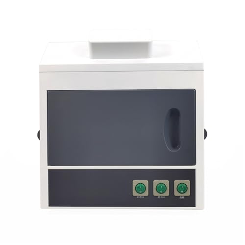 EQCOTWEA Dark Box Ultraviolet Analyzer Desktop Ultraviolet Analysis Tester Black Box UV Analyzer Fluorescence Detector Quartz Glass UV Lamp Wavelength with 253.7NM and 365NM for Lab 60Hz 110V