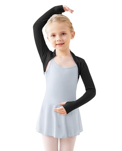 Modal Girls Kids Ballet Shrug Sweater Open Front Athletic Bolero Cardigan for Leotards