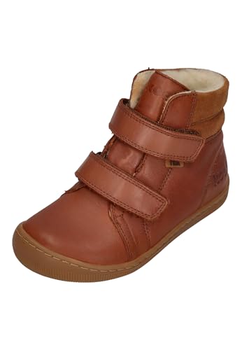 KOEL Barefoot Kinderstiefel - DEMIL WOOL - cognac, Größe:31 EU