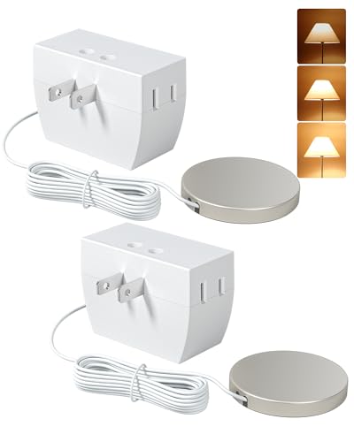 DEWENWILS 2 Pack Touch Dimmer Switch, 3 Levels of Dimming, White