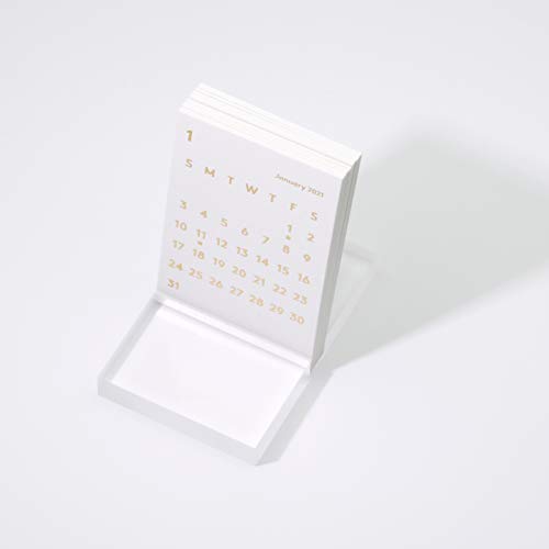 JACKAL クララ デスクカレンダー 2021 ホワイト 卓上カレンダー