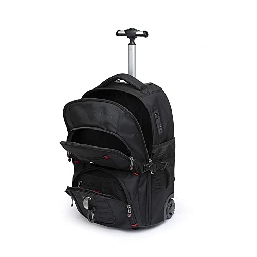 Mochila Masculina Rodinhas Antifurto Executiva Notebook 360°