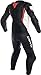 Dainese 1513459-N32-52 Mono de piel, Negro/Blanco/Fluo Rojo, 52
